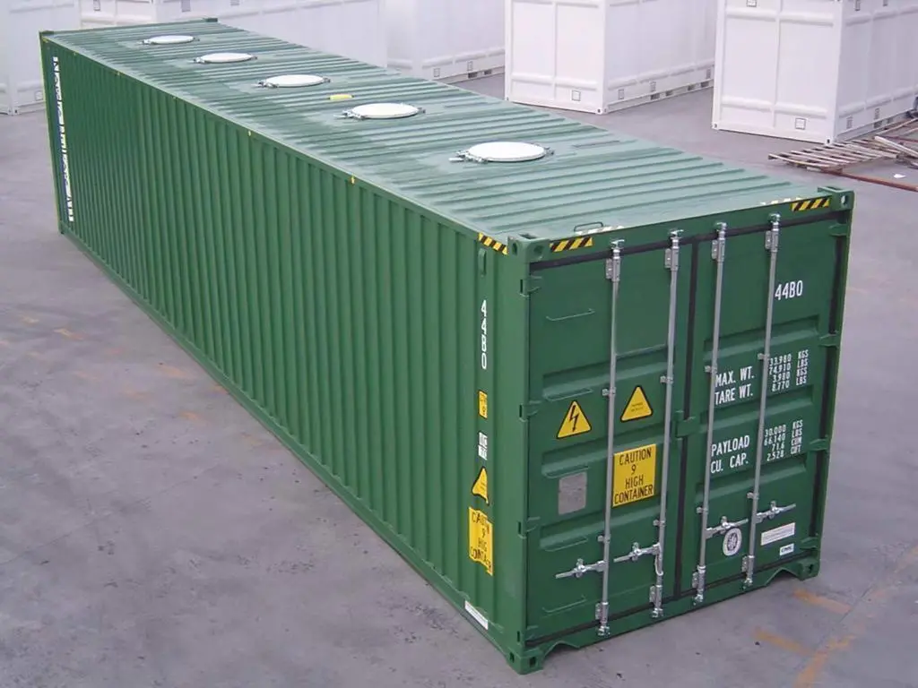 Contenedor Vraquier High Cube de 40 Pies verde nuevo